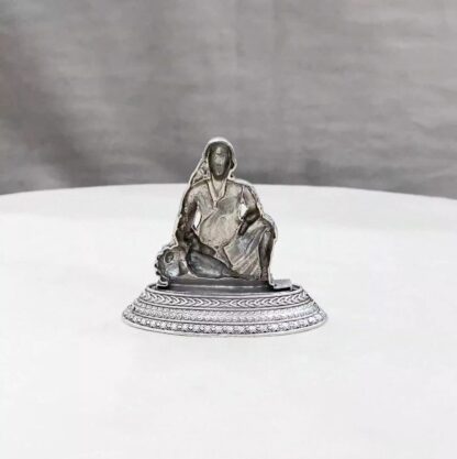 Sitting Sai Baba Pure Silver Idol - Image 3