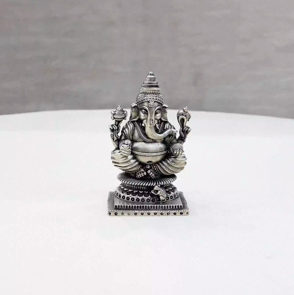 South Ganesh Pure Silver Idol - Image 1