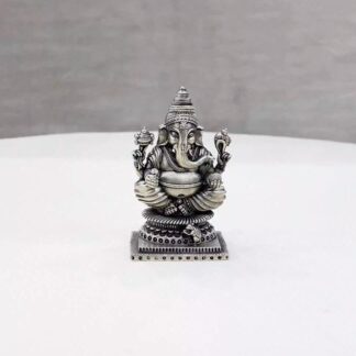 South Ganesh Pure Silver Idol