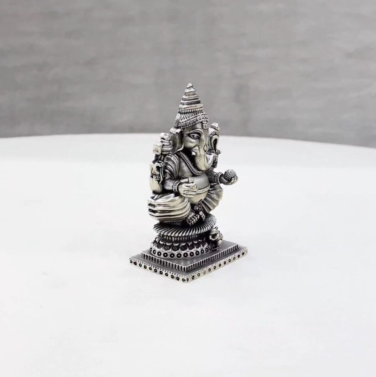 South Ganesh Pure Silver Idol - Image 2
