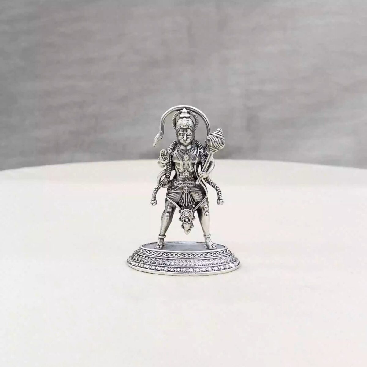 Standing Hanuman Pure Silver Idol