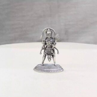 Standing Hanuman Pure Silver Idol