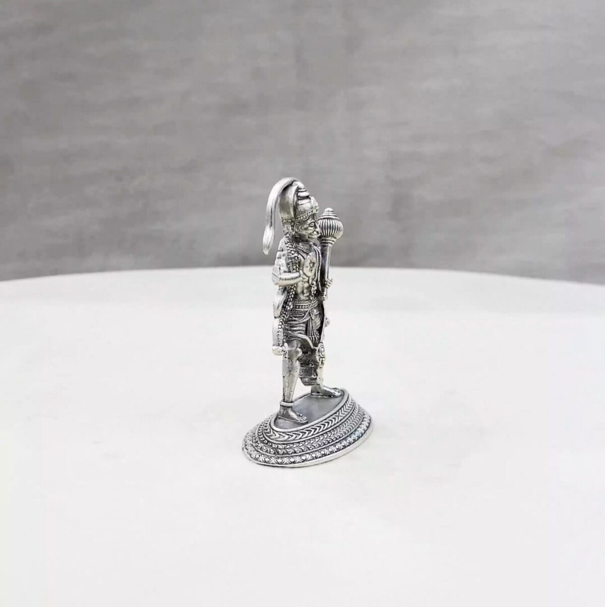 Standing Hanuman Pure Silver Idol