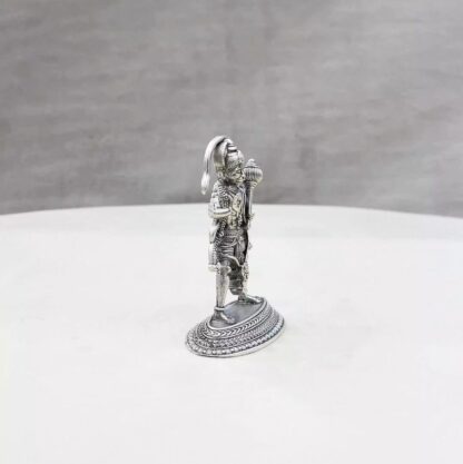 Standing Hanuman Pure Silver Idol - Image 2
