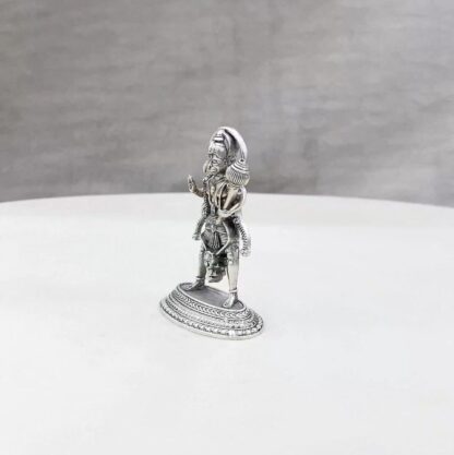 Standing Hanuman Pure Silver Idol - Image 4
