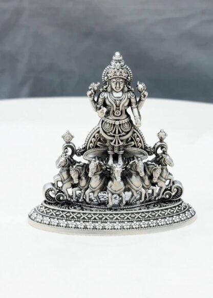 Surya Dev Pure Silver Idol