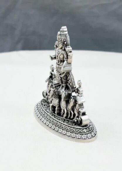 Surya Dev Pure Silver Idol - Image 2