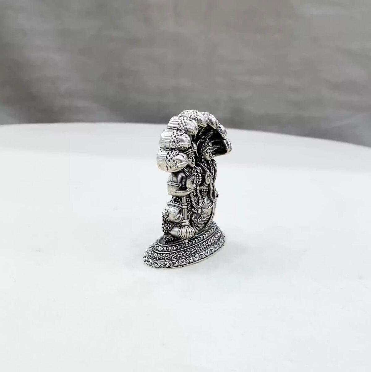 Vishnu Lakshmi Pure Silver Idol - Image 2