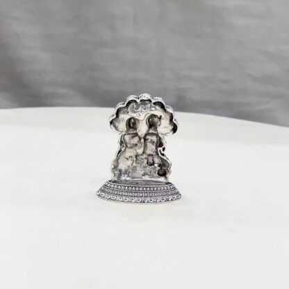 Vishnu Lakshmi Pure Silver Idol - Image 3