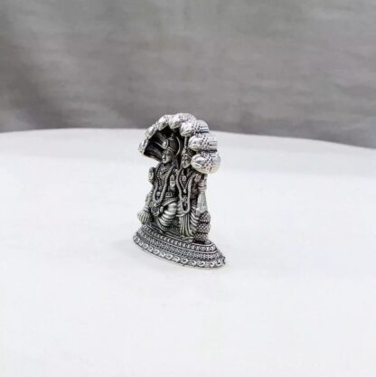 Vishnu Lakshmi Pure Silver Idol - Image 4