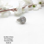 Stunning white Stone Ladies Ring in Sterling Silver 925