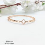 Stunning Rose Gold Ladies Bracelet in Sterling Silver Pure 925