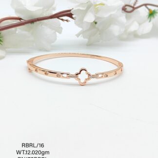 Stunning Rose Gold Ladies Bracelet in Sterling Silver Pure 925