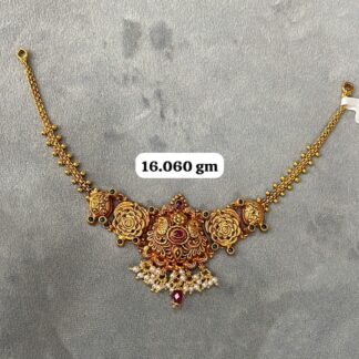Temple Half Necklace in Pure Silver 925 BIS Hallmarked