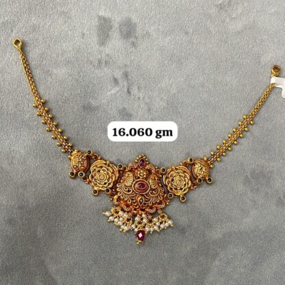 Temple Half Necklace in Pure Silver 925 BIS Hallmarked