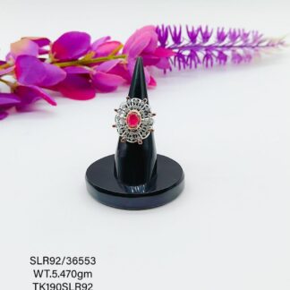Adjustable Stunning Cocktail  Ladies Ring in Sterling Silver 925