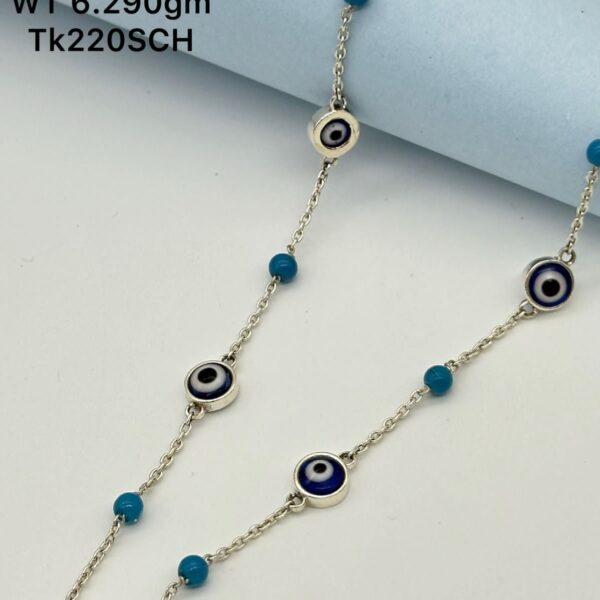 Evil-eye Charms Necklace in Sterling Silver925