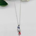 Chain with Macaw Bird Pendent in Sterling Silver 925