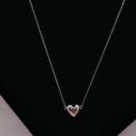 Chain with Heart Pendant in Sterling Silver 925