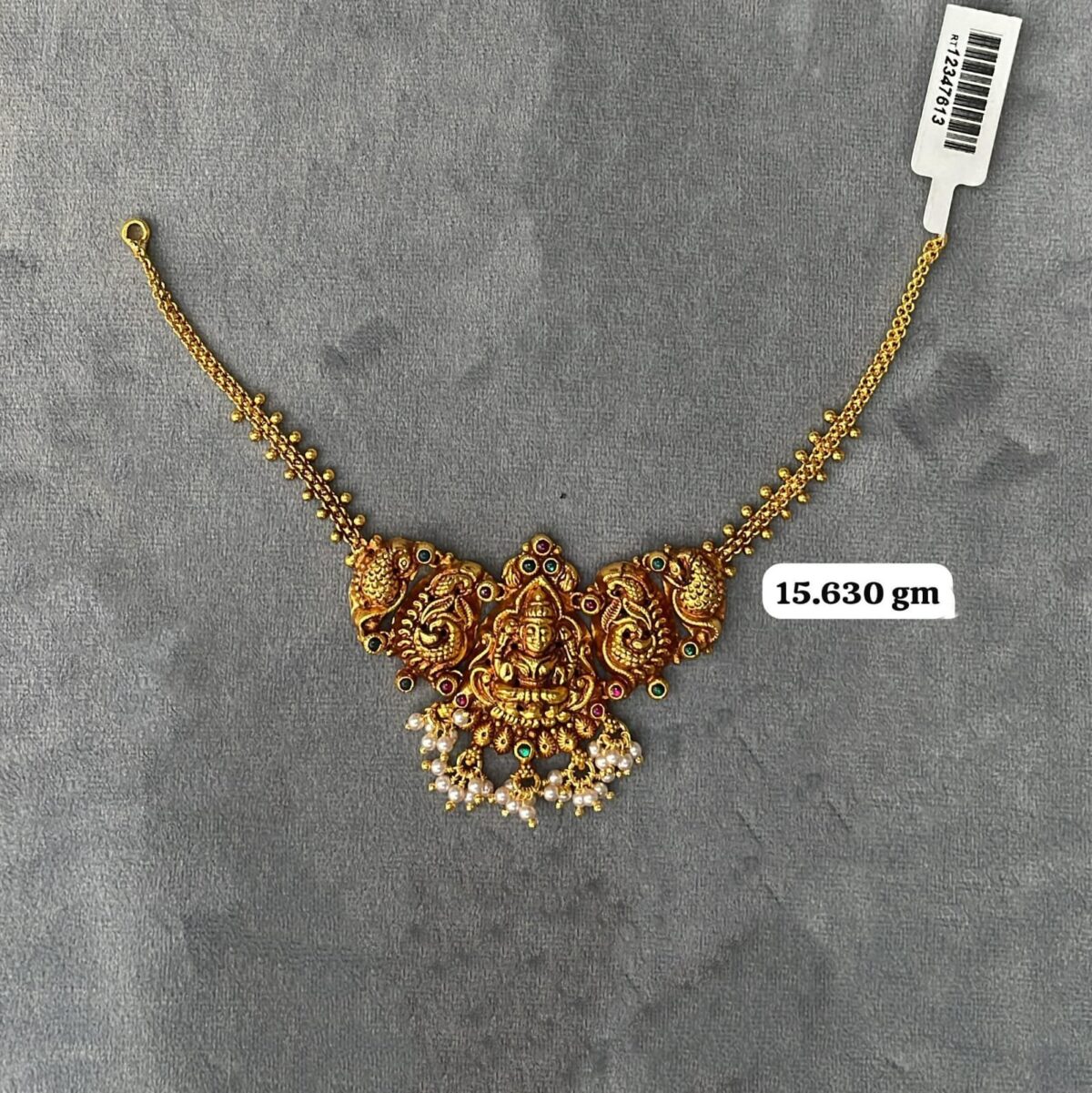Temple Half Necklace in Pure Silver 925 BIS Hallmarked - Image 1