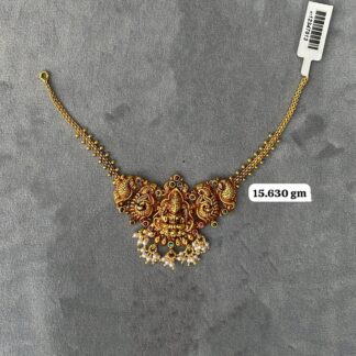 Temple Half Necklace in Pure Silver 925 BIS Hallmarked