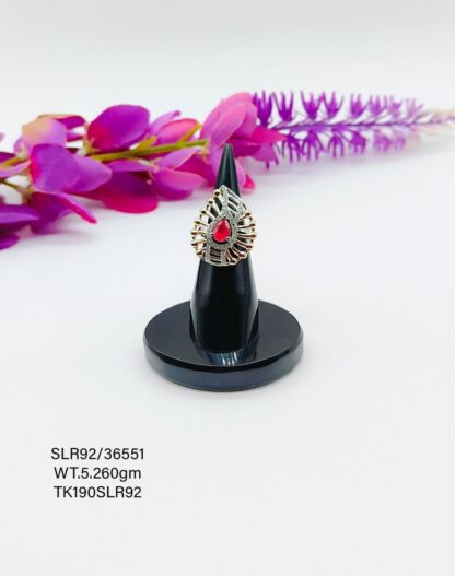 Adjustable Stunning Cocktail  Ladies Ring in Sterling Silver 925