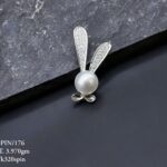 Cute  Bear Brooch in Pure Silver 925 BIS Hallmarked