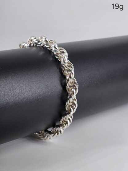 Men's Link Design Bracelets in Sterling Silver Pure 925