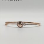 Heart Bracelet in Rose Gold Sterling Silver Pure 925