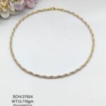Omega Neck Chain in Sterling Silver Pure 925 BIS Hallmarked