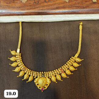 Temple Half Necklace in Pure Silver 925 BIS Hallmarked