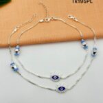 Elegant Evil Eye Payal/Anklet in Pure 925 Silver BIS Hallmarked