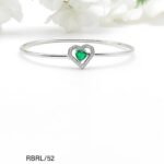 Stunning Heart Shaped ladies Bracelet in Sterling Silver Pure 925