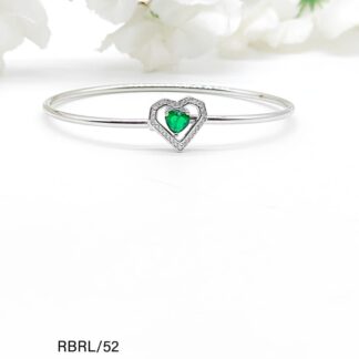 Stunning Heart Shaped ladies Bracelet in Sterling Silver Pure 925