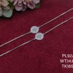 Elegant Evil Eye Payal/Anklet in Pure 925 Silver BIS Hallmarked