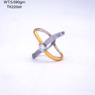 Stunning X Cross Ladies Ring in Sterling Silver 925