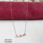 Rose Gold Infinity Love Necklace in Sterling Silver925