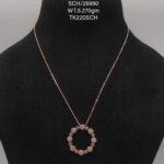Elegant Circle Pendent Necklace in Sterling Silver925