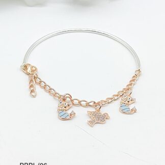 Stunning Charm Ladies Bracelet in Sterling Silver Pure 925