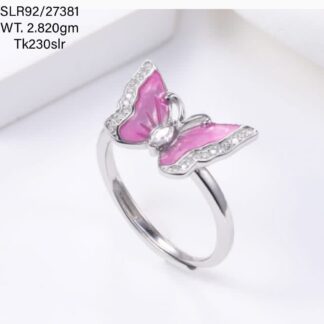 Butterfly Ladies Ring in Sterling Silver 925
