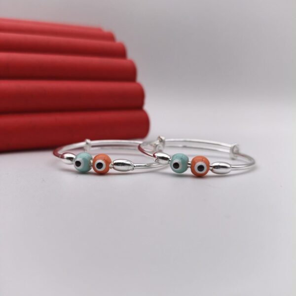 Evil Eye Baby Bala Adjustable in Pure Silver 925 Hallmarked