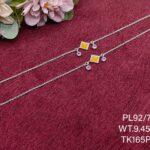 Elegant Diamond Drop Payal/Anklet in Pure 925 Silver BIS Hallmarked