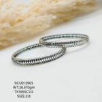 Casting Silver Bangles In Gold Polish 925 BIS Hallmarked