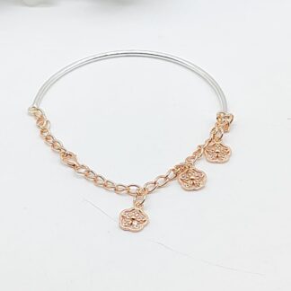 Stunning Charm Ladies Bracelet in Sterling Silver Pure 925