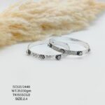 Casting Silver Bangles with Antique Touch 925 BIS Hallmarked