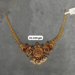 Temple Half Necklace in Pure Silver 925 BIS Hallmarked