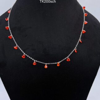 Vibrant Love Beads Necklace in Sterling Silver 925