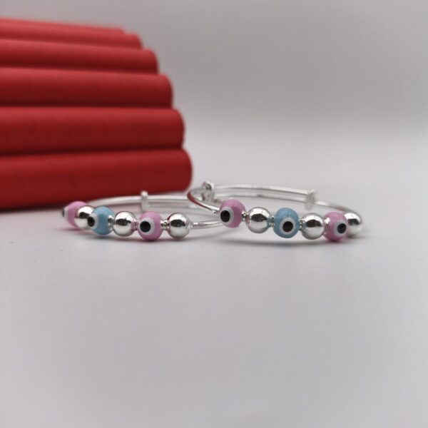 Evil Eye Baby Bala Adjustable in Pure Silver 925 Hallmarked