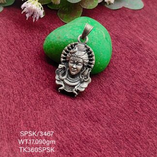 Mahadev Locket in Pure Silver 925 BIS Hallmarked
