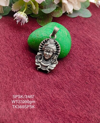 Mahadev Locket in Pure Silver 925 BIS Hallmarked